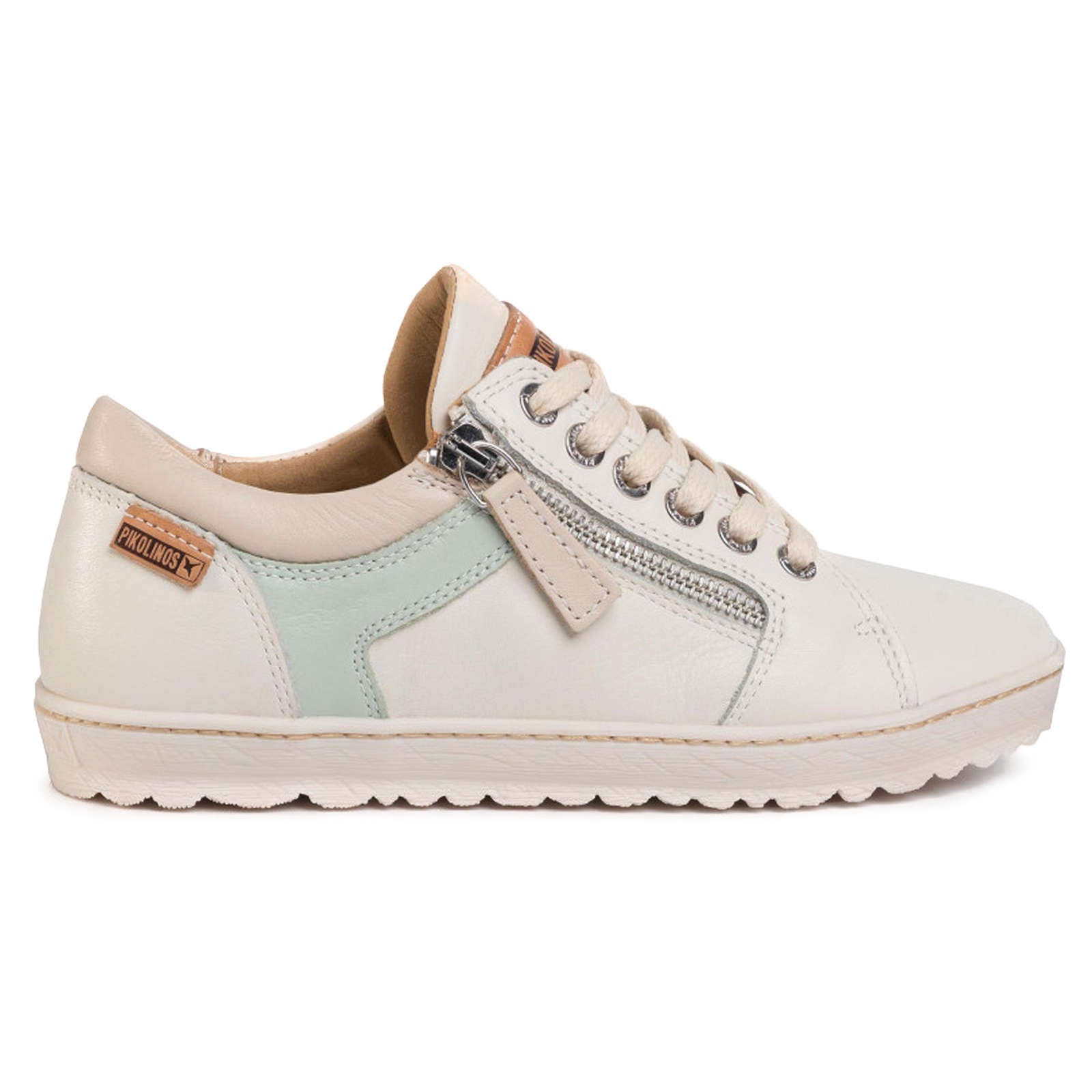 Pikolinos Lagos 901-6766 Leather Womens Shoes#color_nata