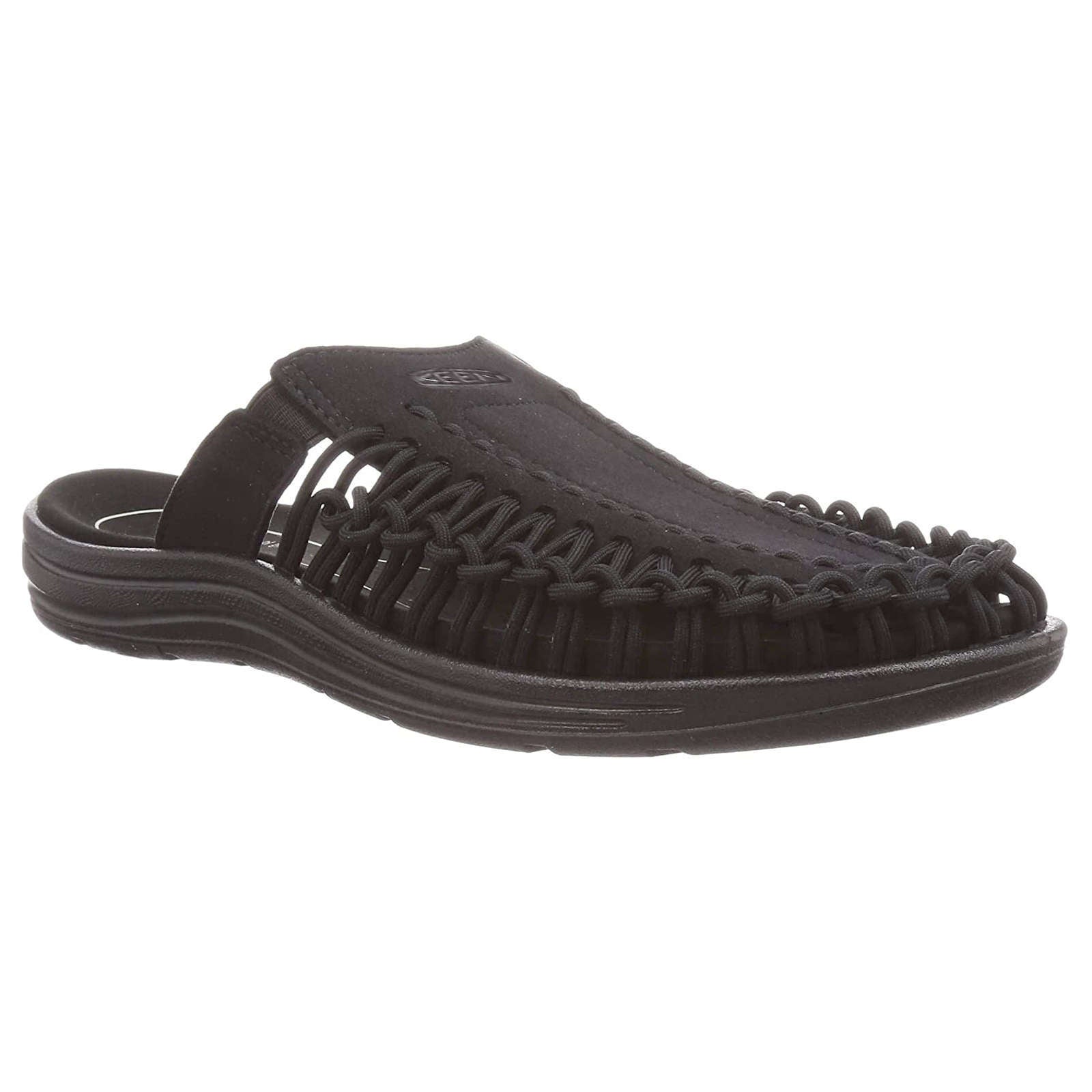 Keen UNEEK II Recycled Textile 2-Cord Women's Slide Sandals#color_black black