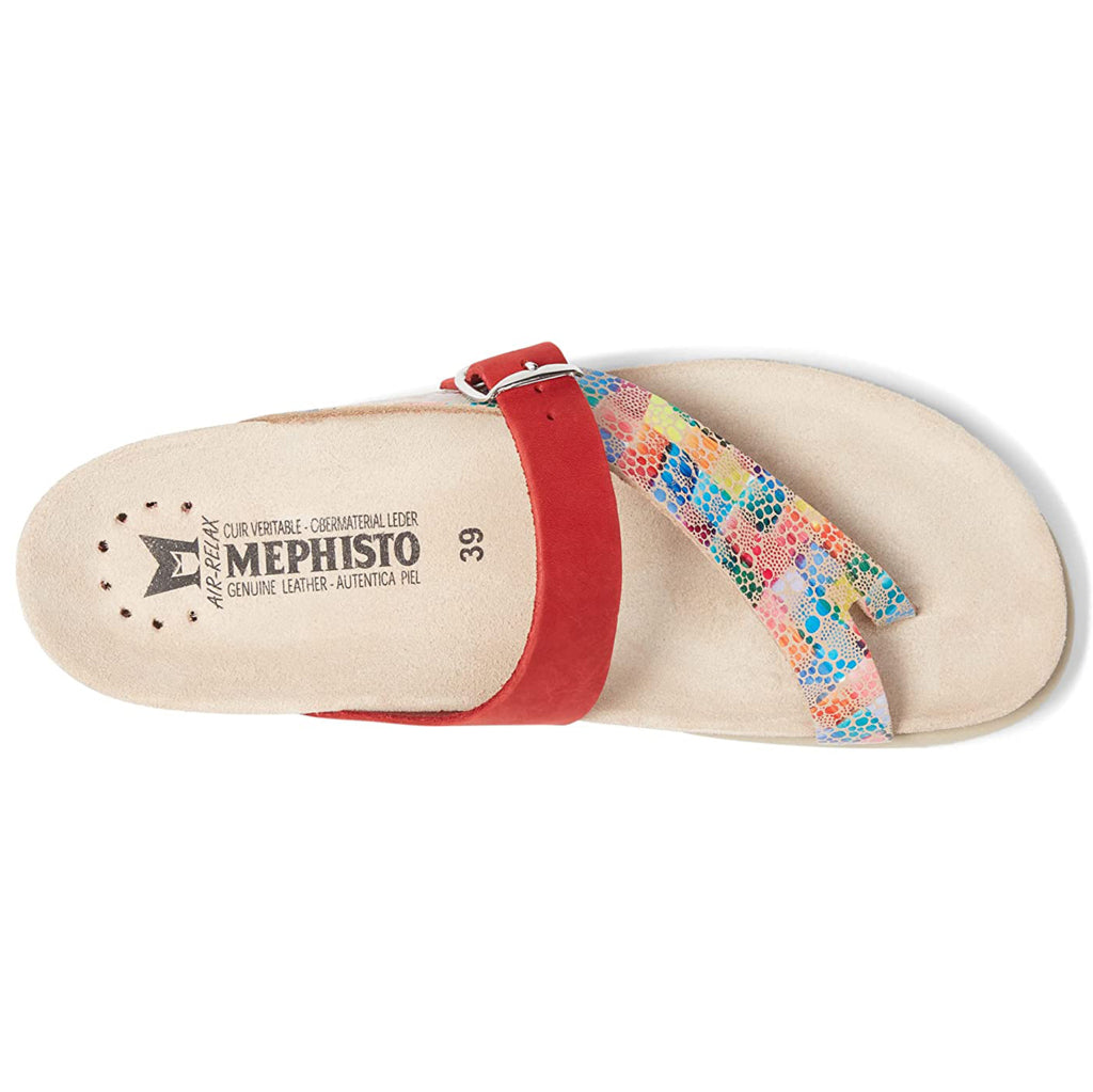Mephisto Helen Mix Printed Leather Womens Sandals#color_multicoloured