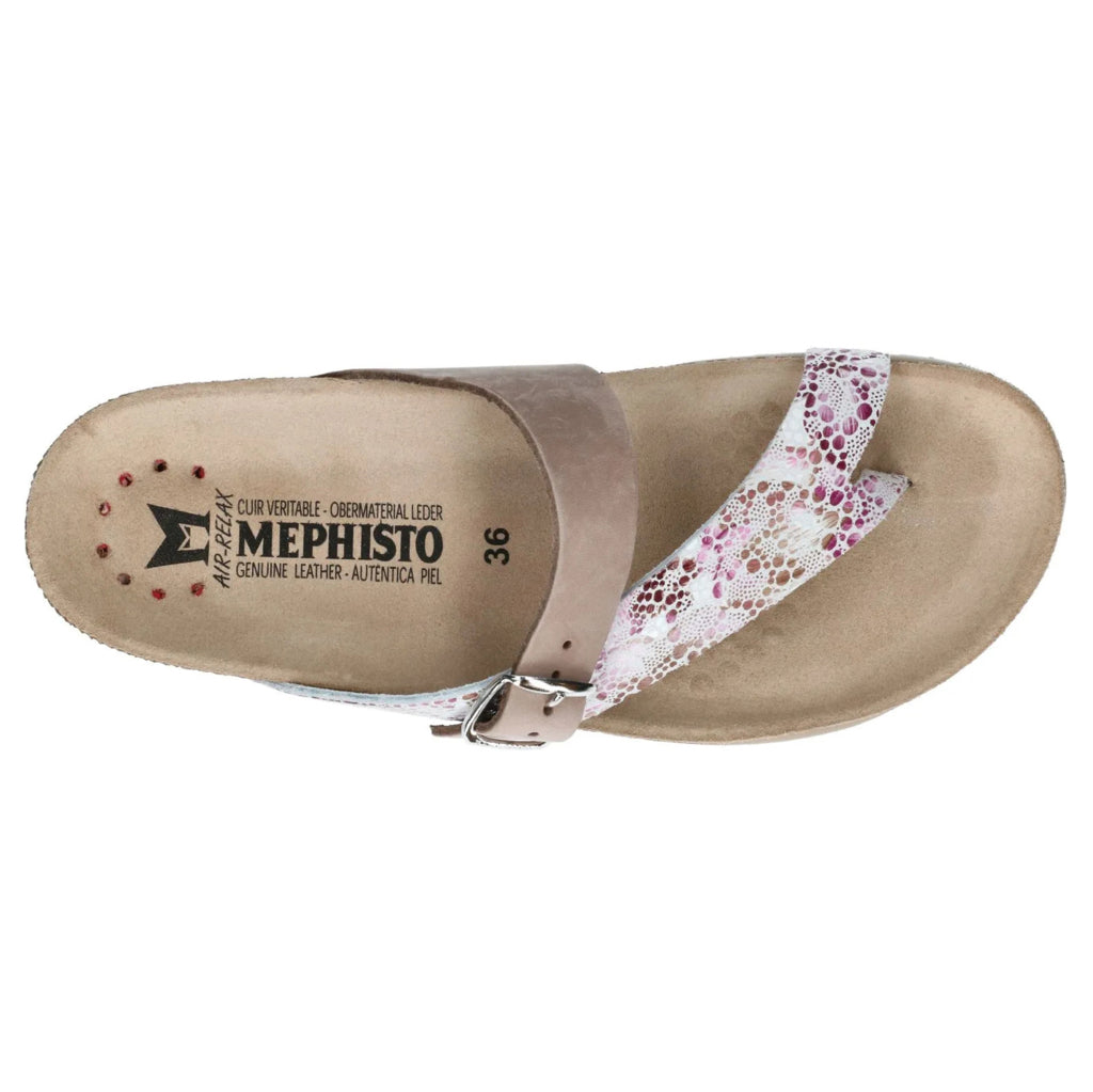 Mephisto Helen Mix Printed Leather Womens Sandals#color_pink