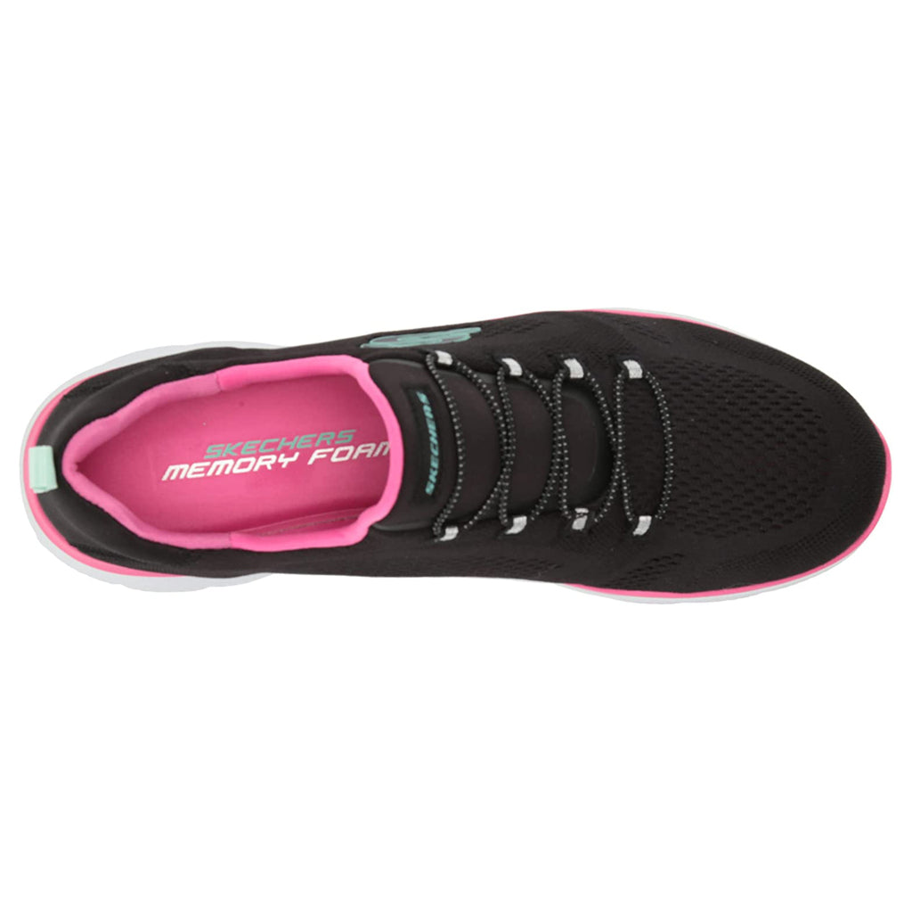 Skechers Summits - Perfect Views Mesh Women's Low-Top Trainers#color_black hot pink