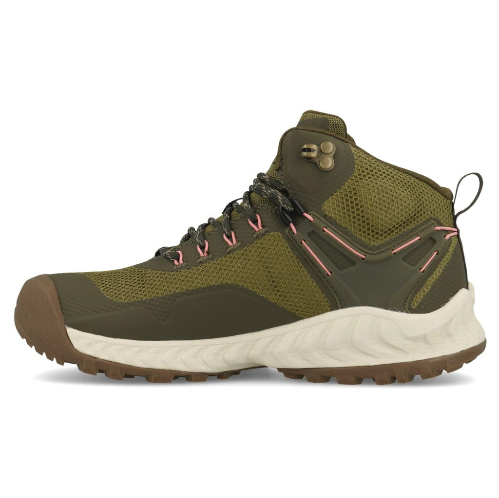 Keen Nxis Evo Mid WP Textile Synthetic Womens Boots#color_olive drab birch