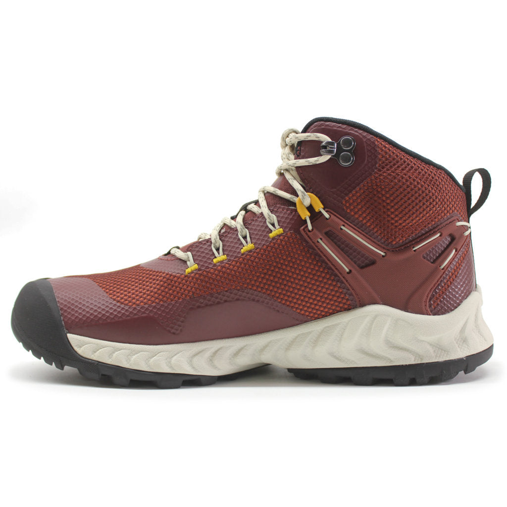 Keen Nxis Evo Mid WP Textile Synthetic Womens Boots#color_andorra golden yellow