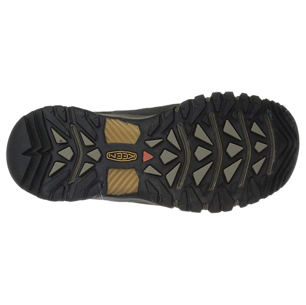Keen Targhee III Mid Waterproof Leather Men's Hiking Boots#color_black olive golden brown