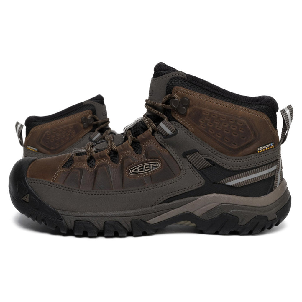 Keen Targhee III Mid Waterproof Leather Men's Hiking Boots#color_bungee cord black