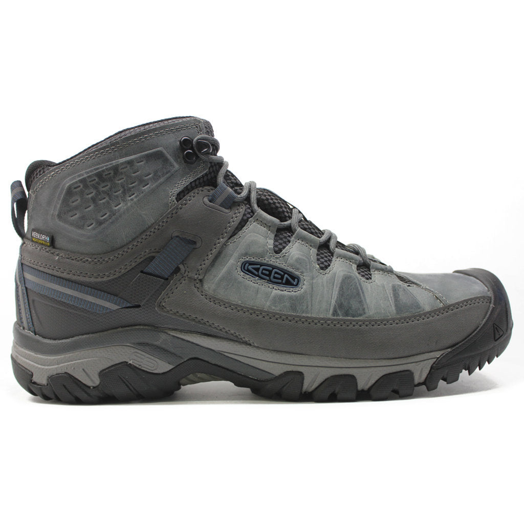 Keen Targhee III Mid Waterproof Leather Men's Hiking Boots#color_drizzle captains blue