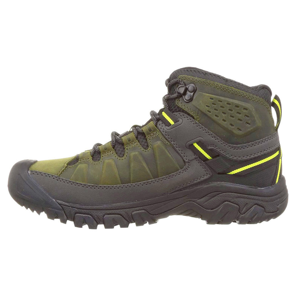 Keen Targhee III Mid Waterproof Leather Men's Hiking Boots#color_forest night evening primrose