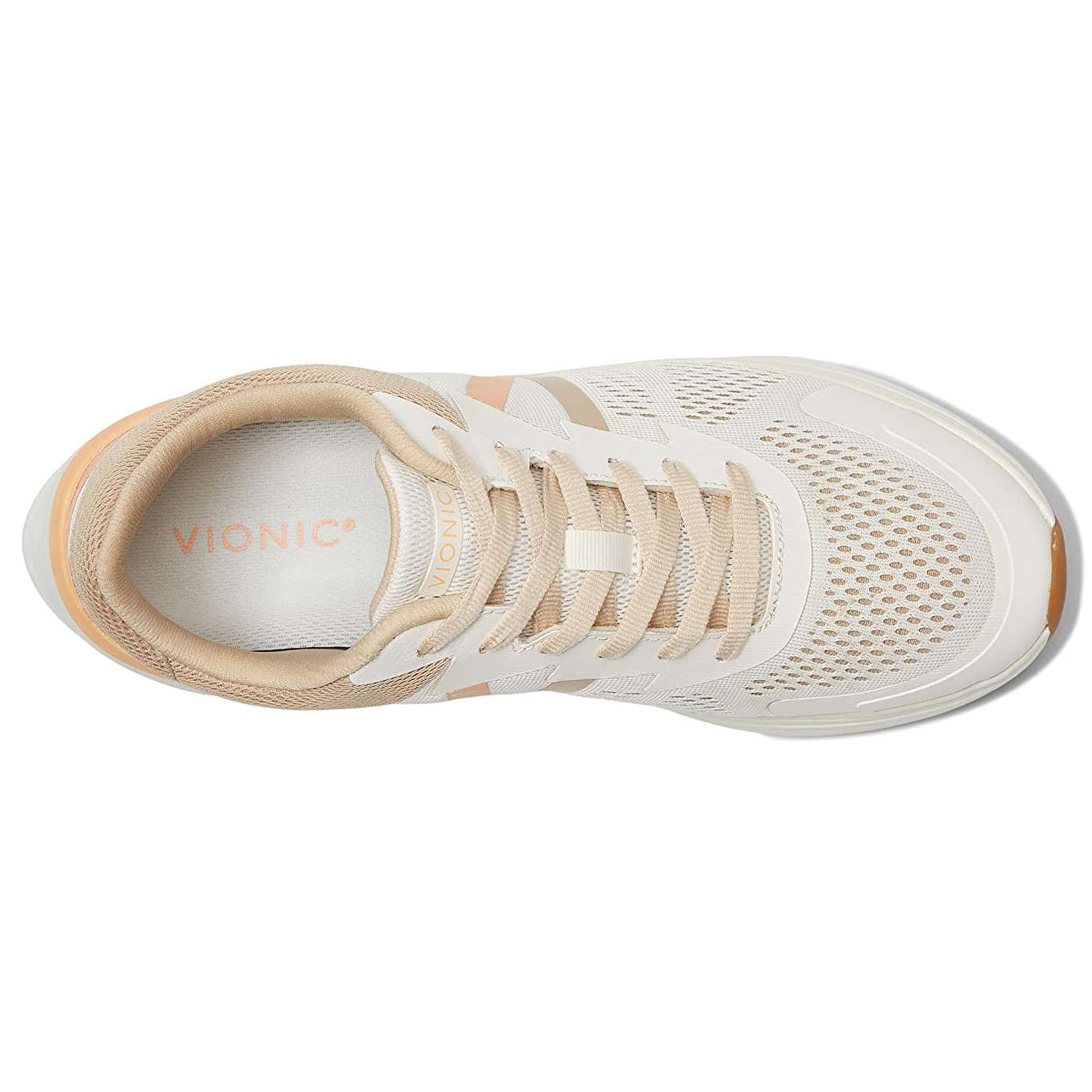 Vionic Limitless Textile Synthetic Womens Trainers#color_marshmallow apricot