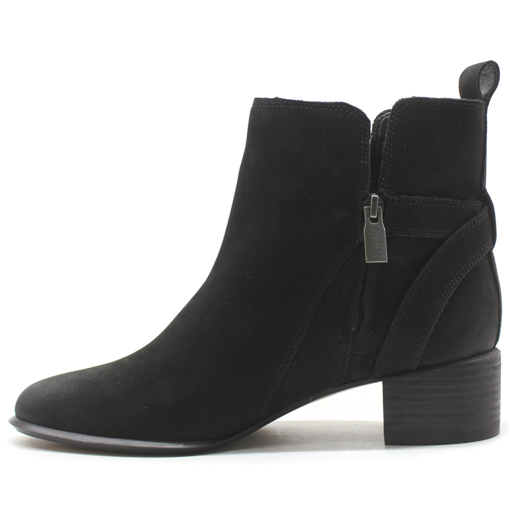 Vionic Sienna Leather Women's Heeled Ankle Boots#color_black