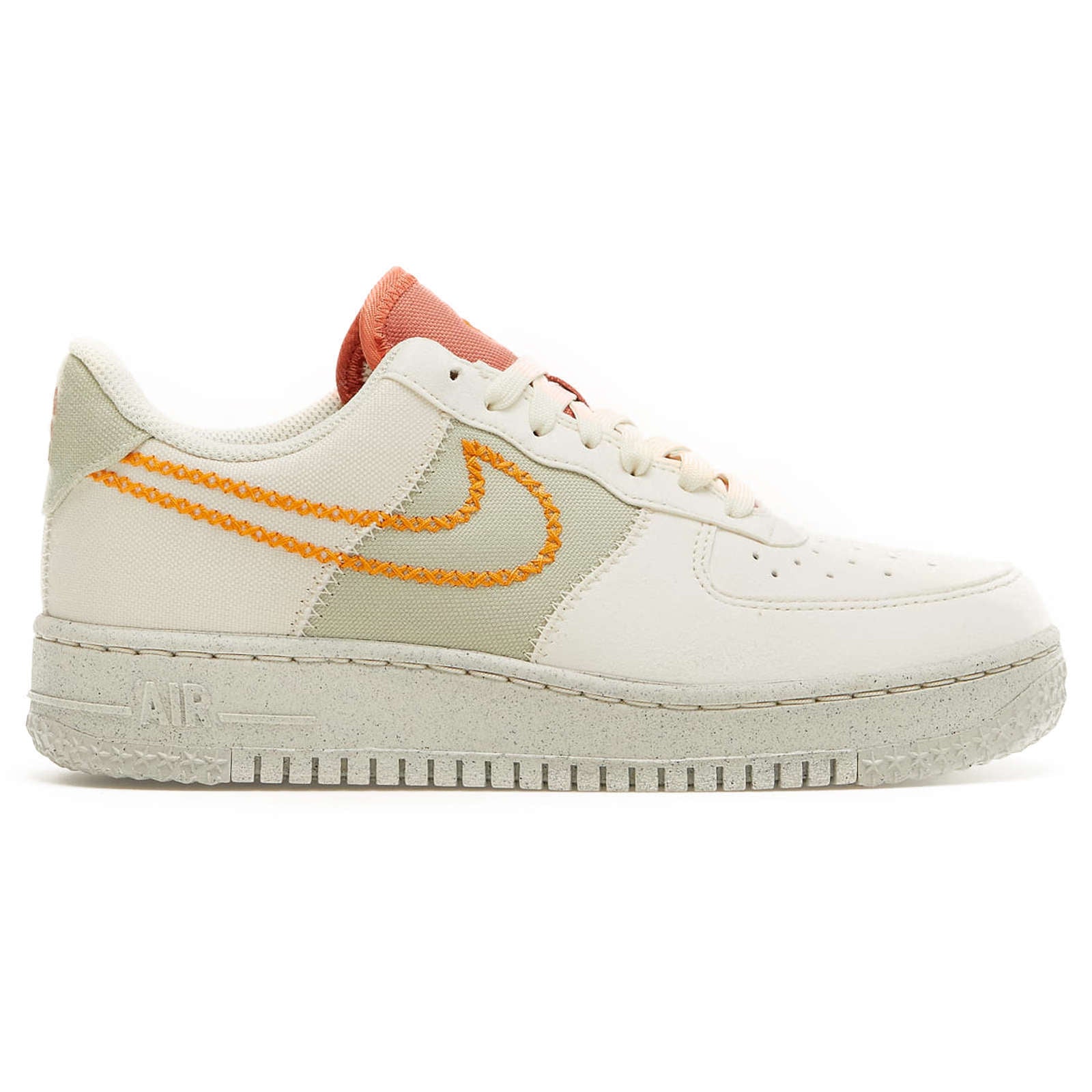 Nike Air Force 1 '07 Synthetic Suede Women's Low-Top Trainers#color_coconut milk light curry