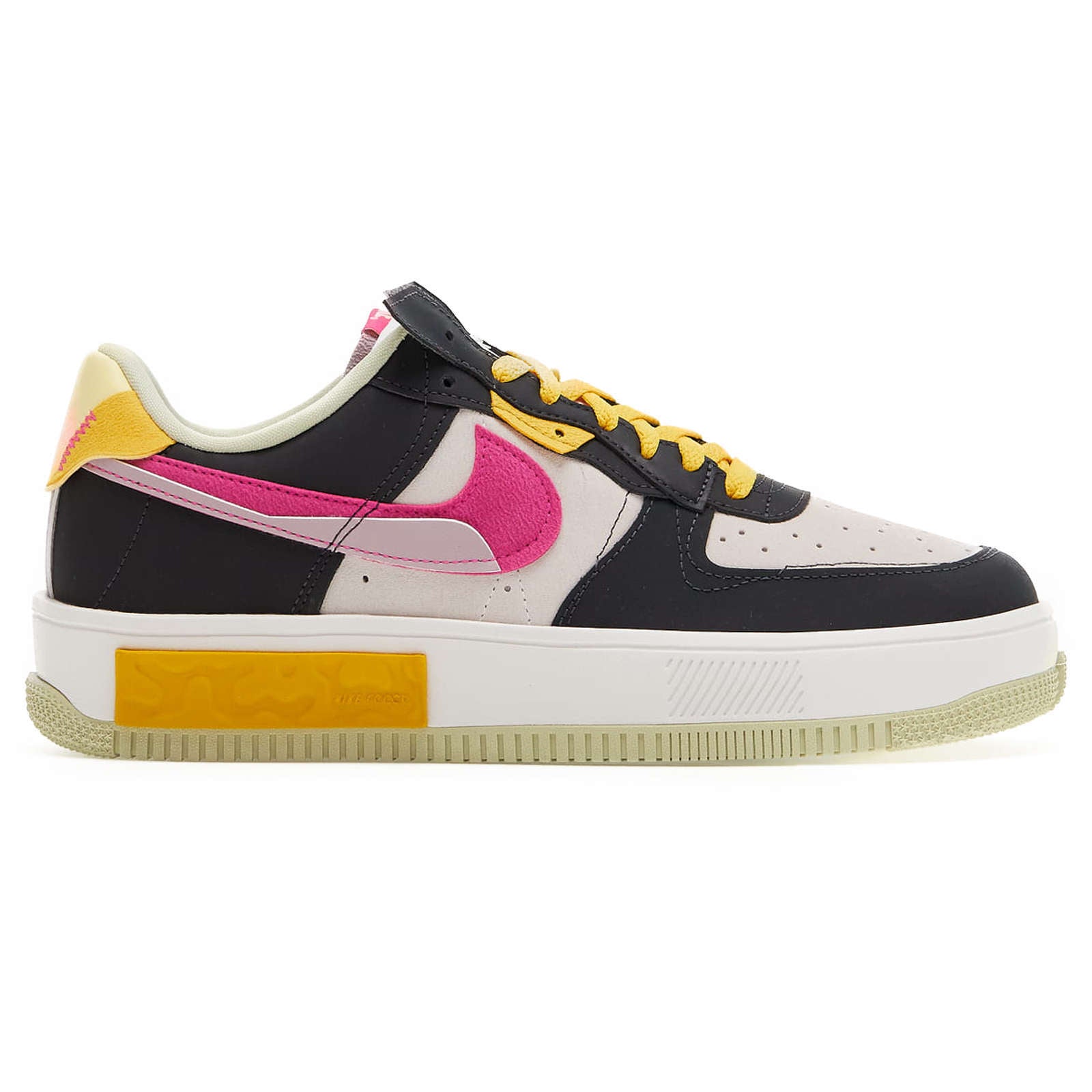 Nike Air Force 1 Fontanka MC Leather Women's Low-Top Trainers#color_off noir pink prime