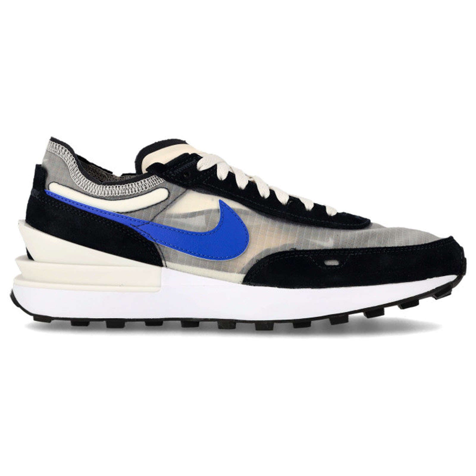 Nike Waffle One SE Leather Textile Men's Low-Top Trainers#color_phantom hyper royal