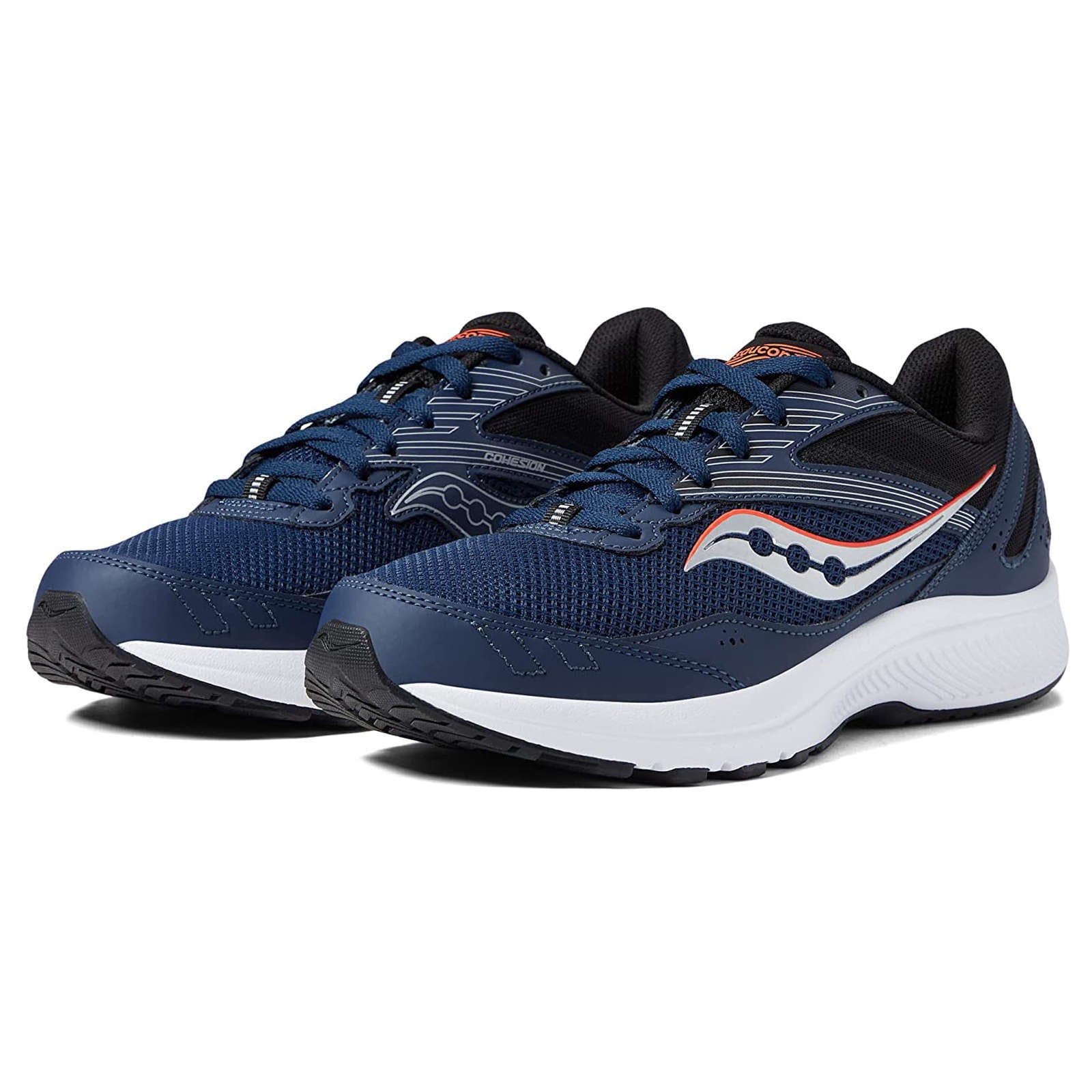 Saucony Cohesion 15 Synthetic Textile Men's Low-Top Trainers#color_night vizired