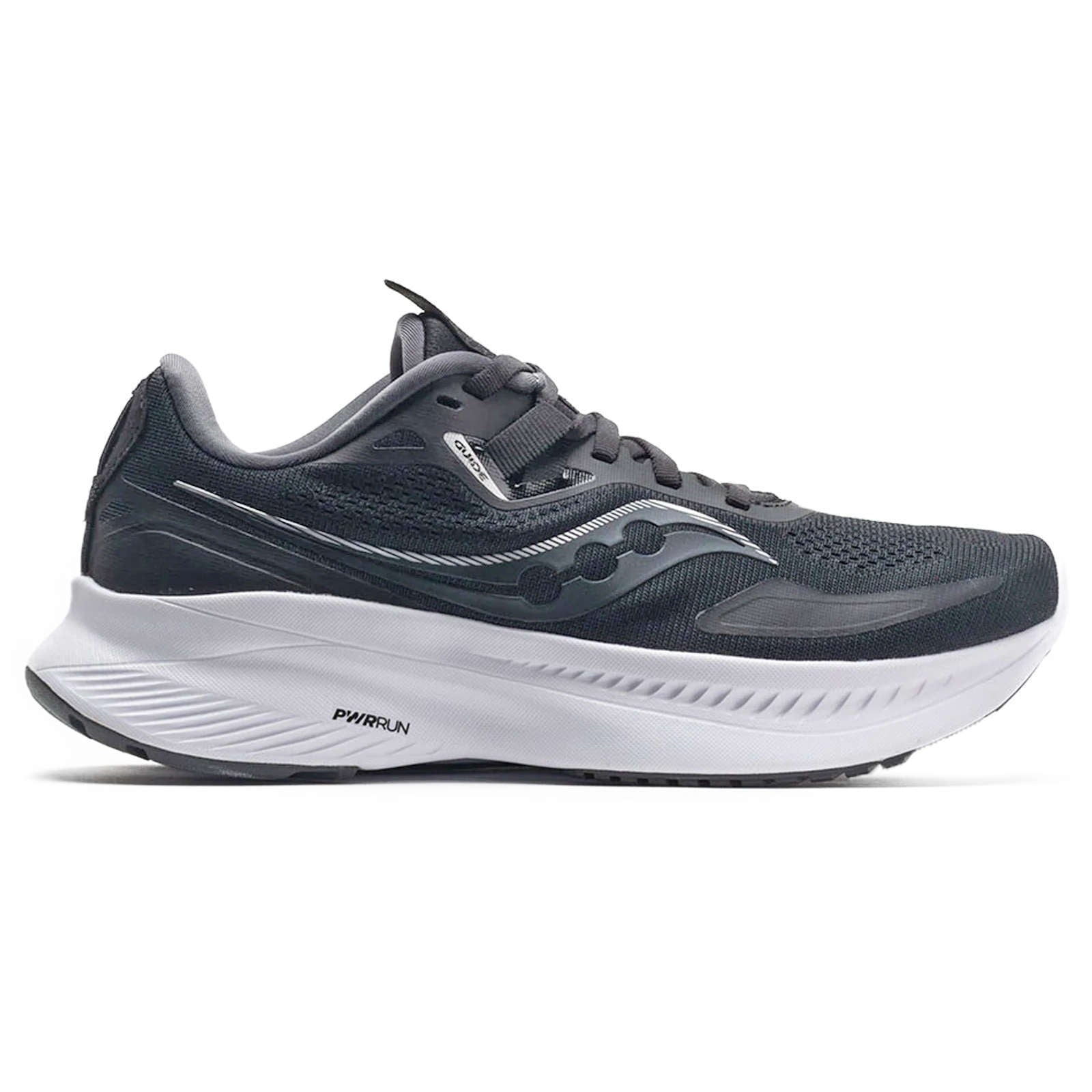 Saucony Guide 15 Synthetic Textile Men's Low-Top Trainers#color_black white