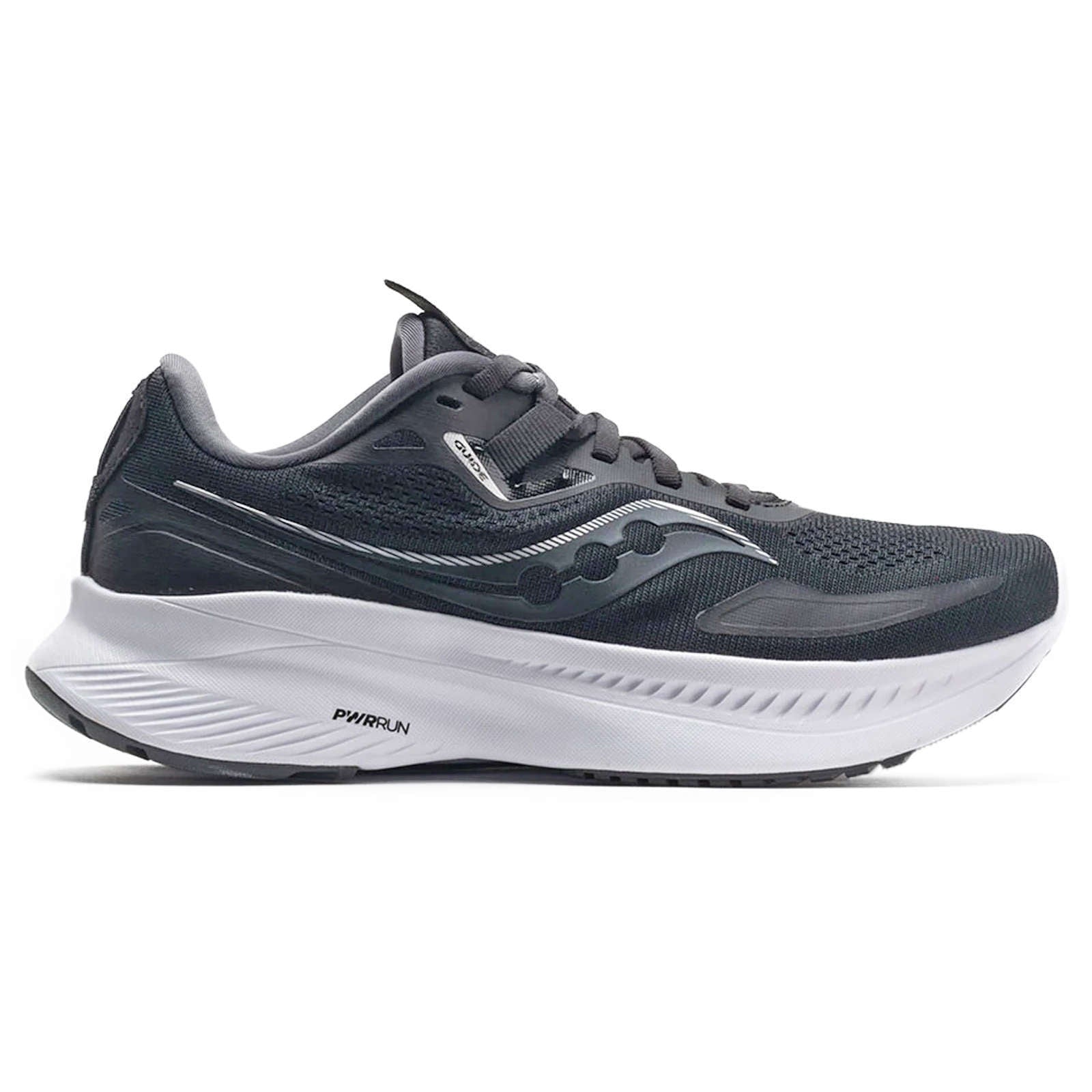 Saucony Guide 15 Synthetic Textile Women's Low-Top Trainers#color_black white