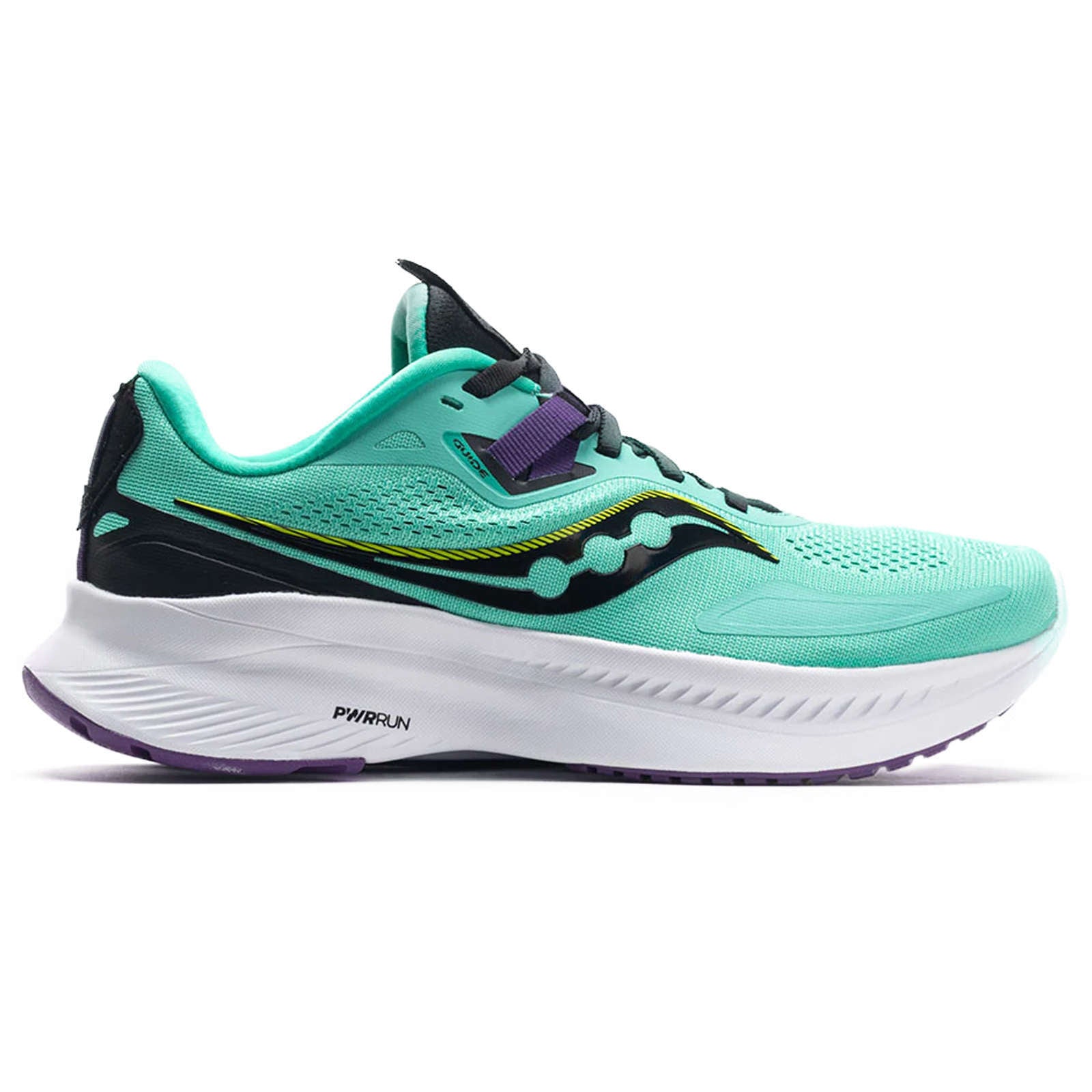 Saucony Guide 15 Synthetic Textile Women's Low-Top Trainers#color_cool mint acid