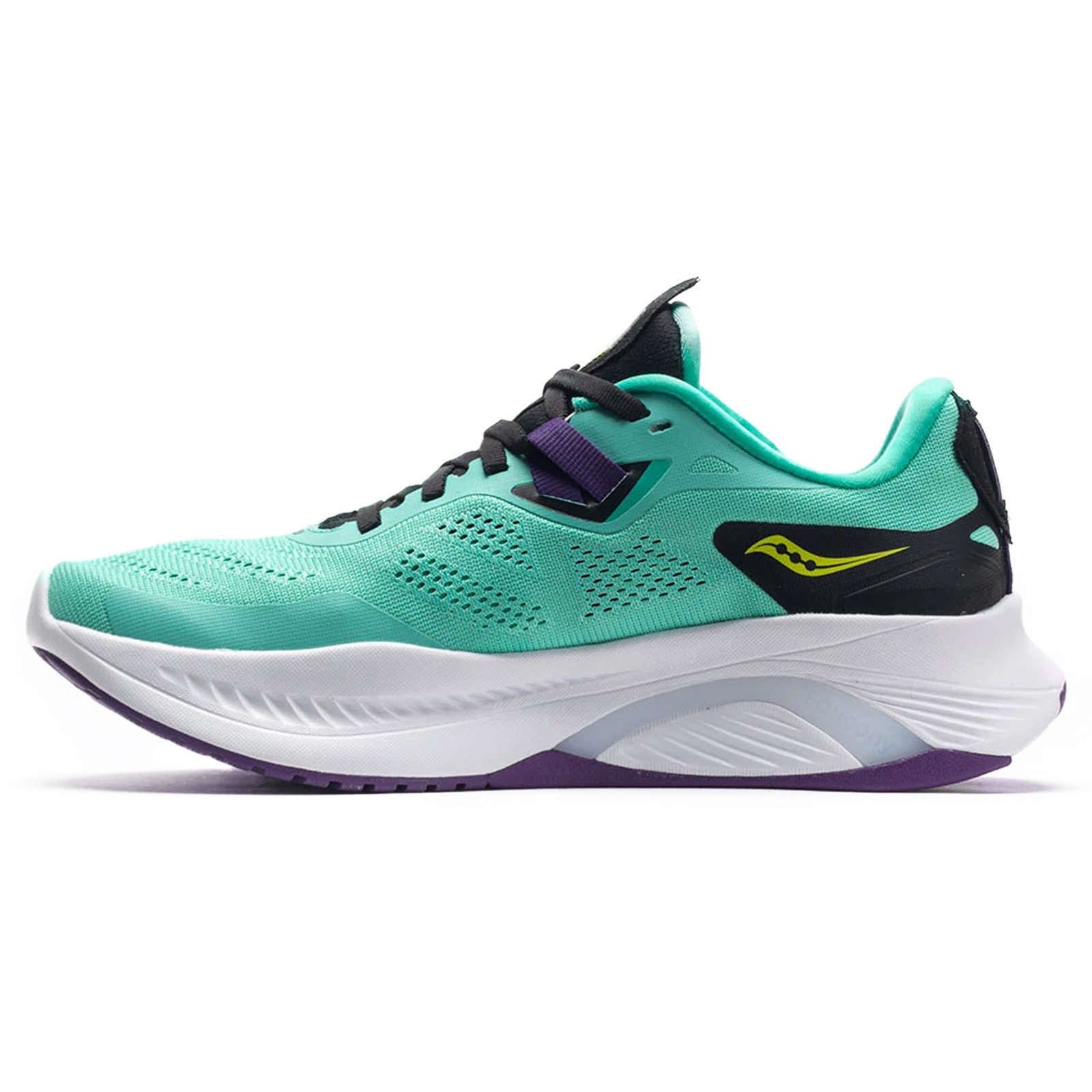 Saucony Guide 15 Synthetic Textile Women's Low-Top Trainers#color_cool mint acid