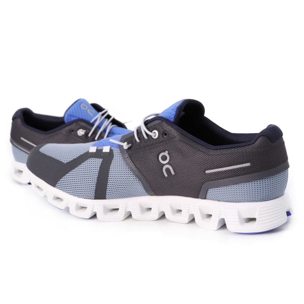 On Running Cloud 5 Push Textile Men's Low-Top Trainers#color_eclipse chambray