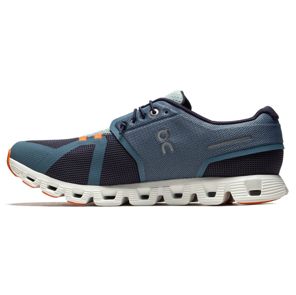 On Running Cloud 5 Push Textile Men's Low-Top Trainers#color_dust ink