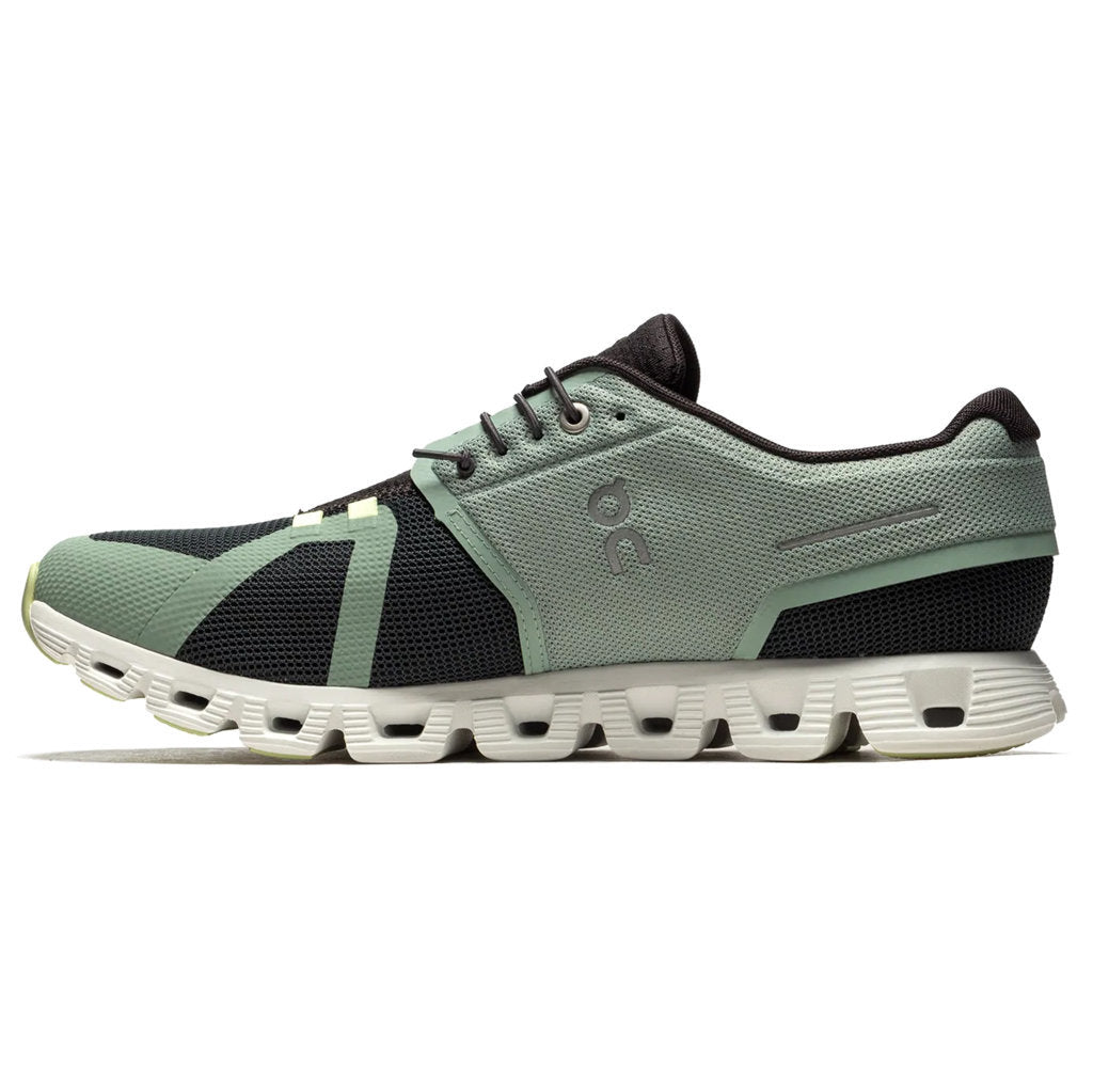 On Running Cloud 5 Push Textile Men's Low-Top Trainers#color_moss stone