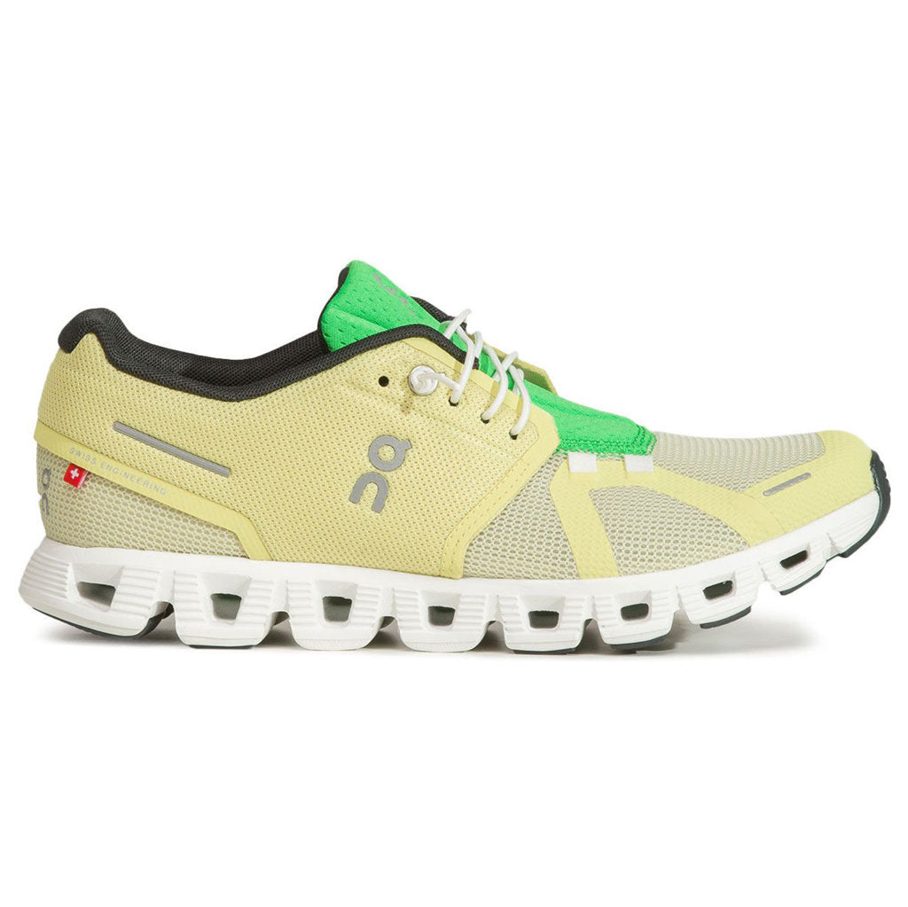 On Running Cloud 5 Push Textile Men's Low-Top Trainers#color_hay acacia
