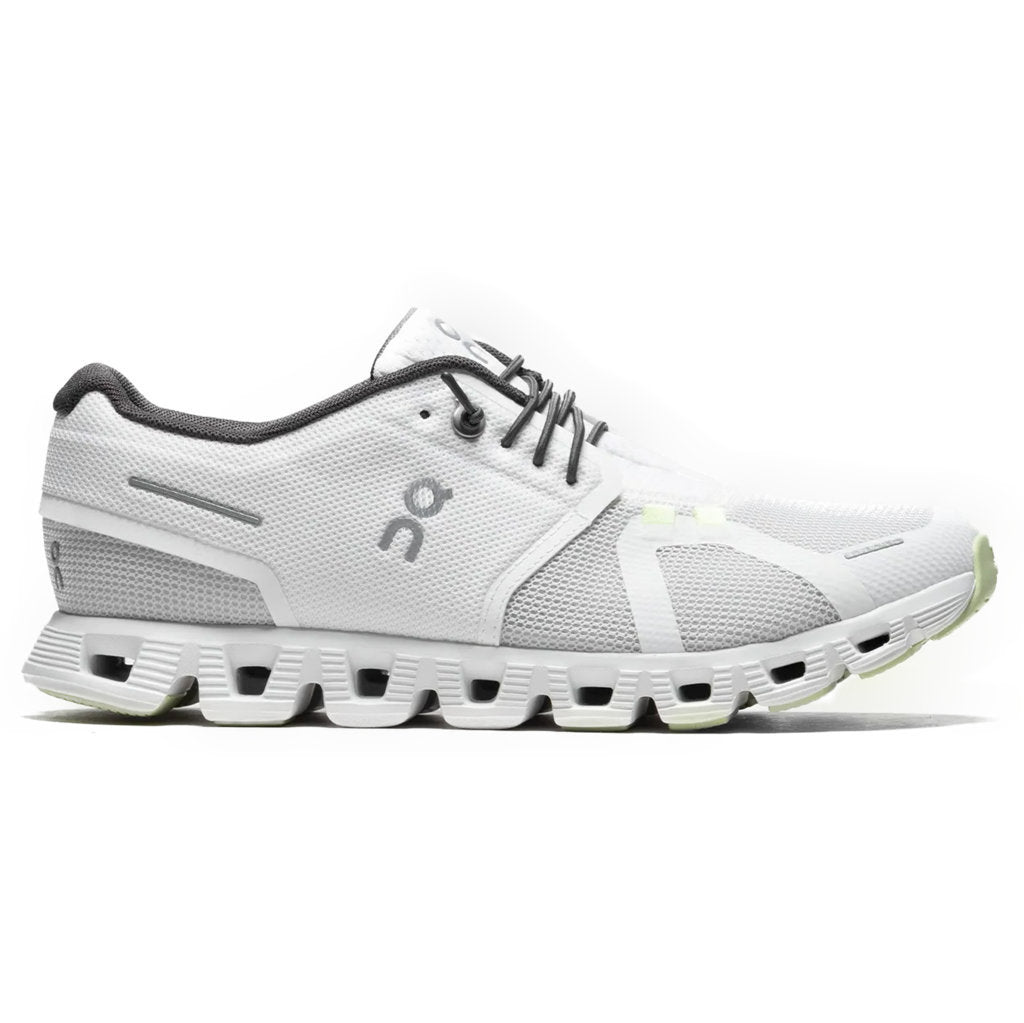 On Running Cloud 5 Push Textile Women's Low-Top Trainers#color_white oasis