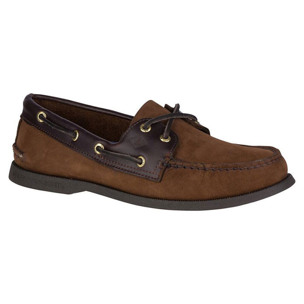 Sperry Authentic Original 2-Eye Leather Mens Shoes#color_brown buck
