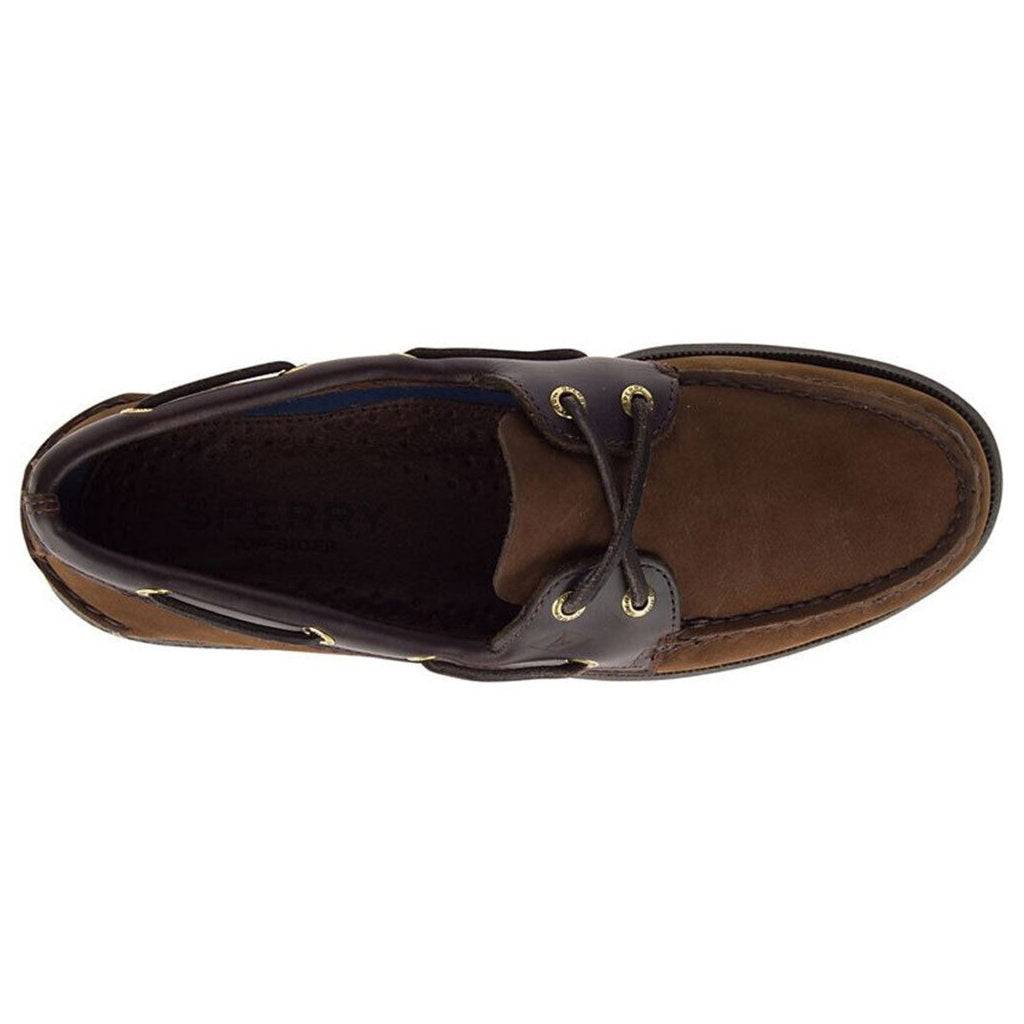 Sperry Authentic Original 2-Eye Leather Mens Shoes#color_brown buck
