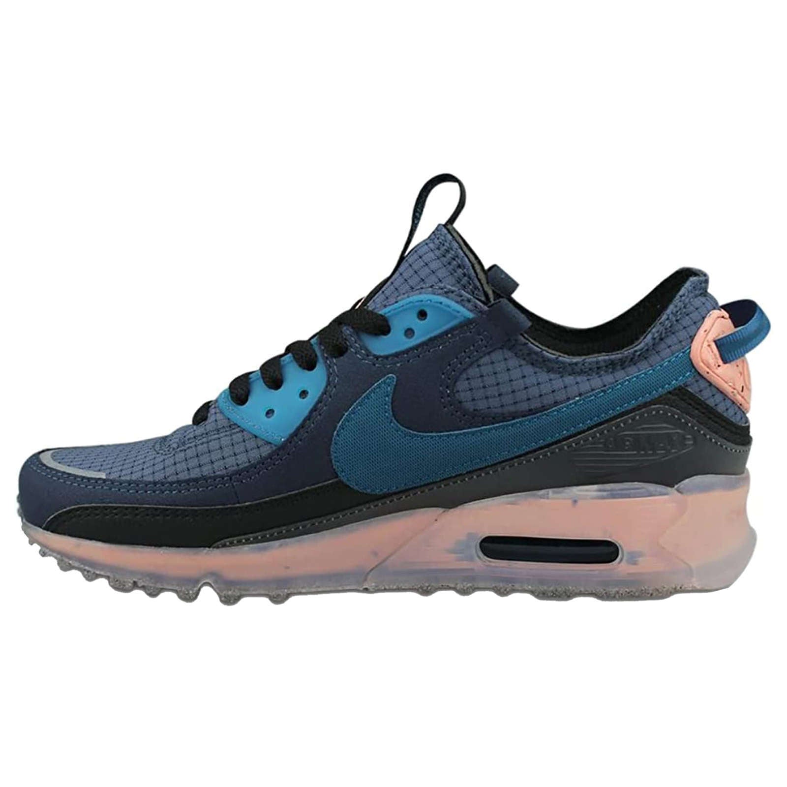 Nike Air Max Terrascape 90 Leather Textile Men's Low-Top Trainers#color_obsidian marina thunder blue