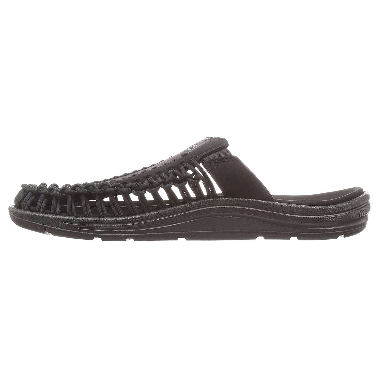 Keen UNEEK II Recycled Textile 2-Cord Men's Slide Sandals#color_black black