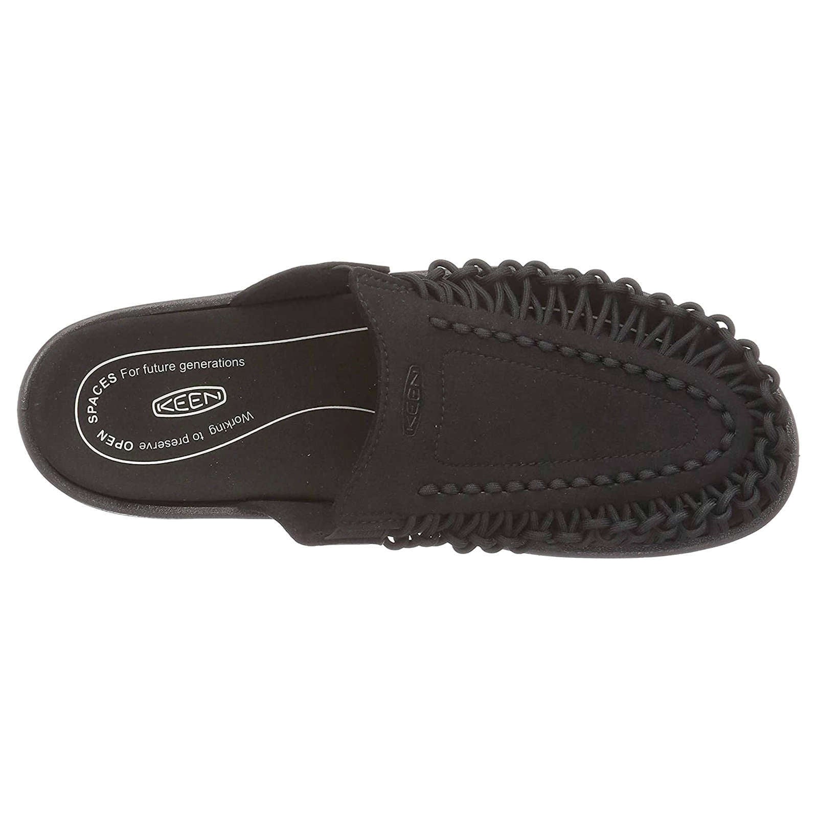 Keen UNEEK II Recycled Textile 2-Cord Men's Slide Sandals#color_black black