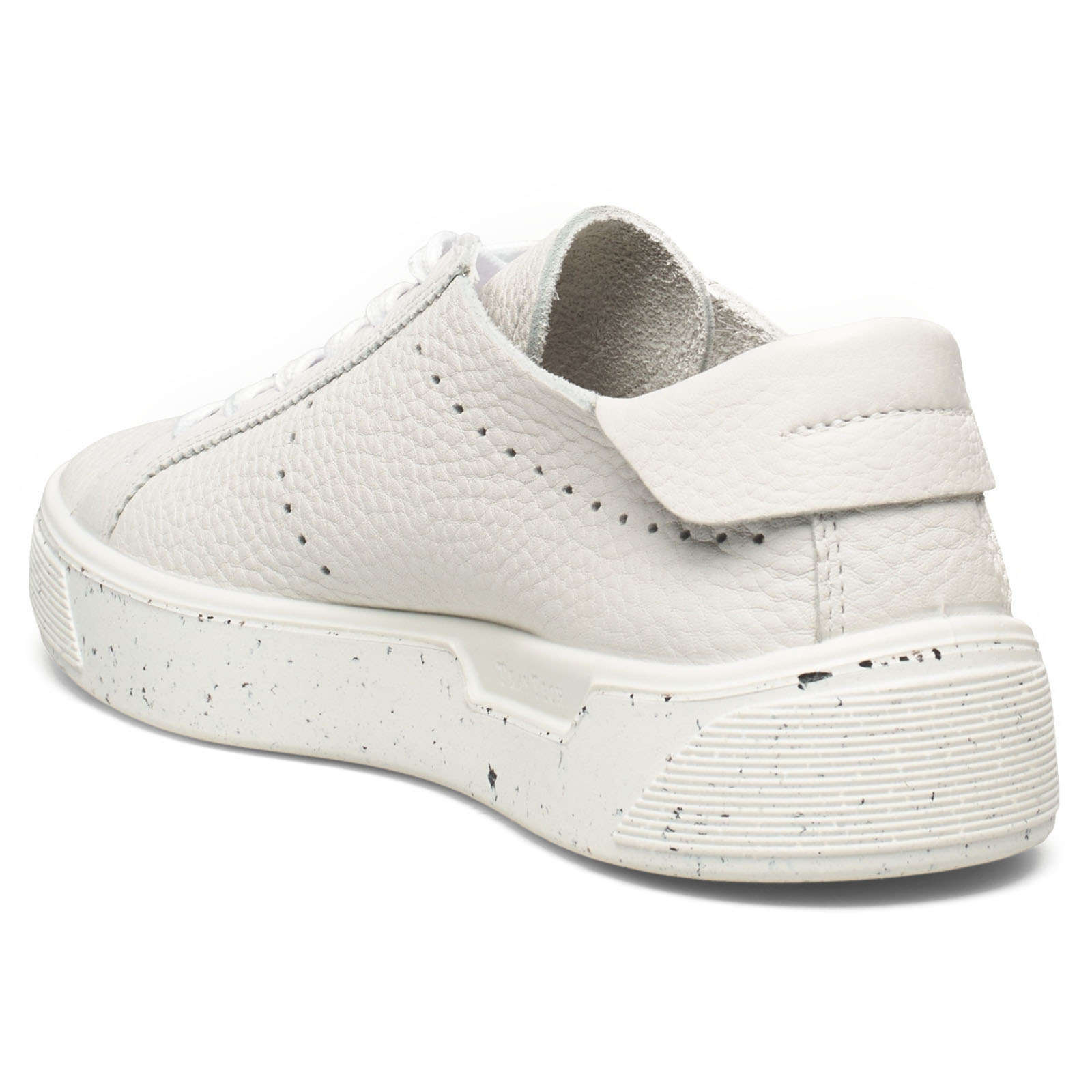 Ecco Street Tray 291503 Leather Womens Shoes#color_white
