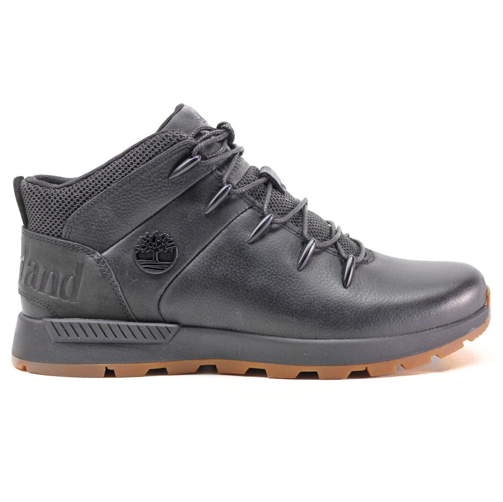 Timberland Sprint Trekker Mid Leather Textile Mens Boots#color_black
