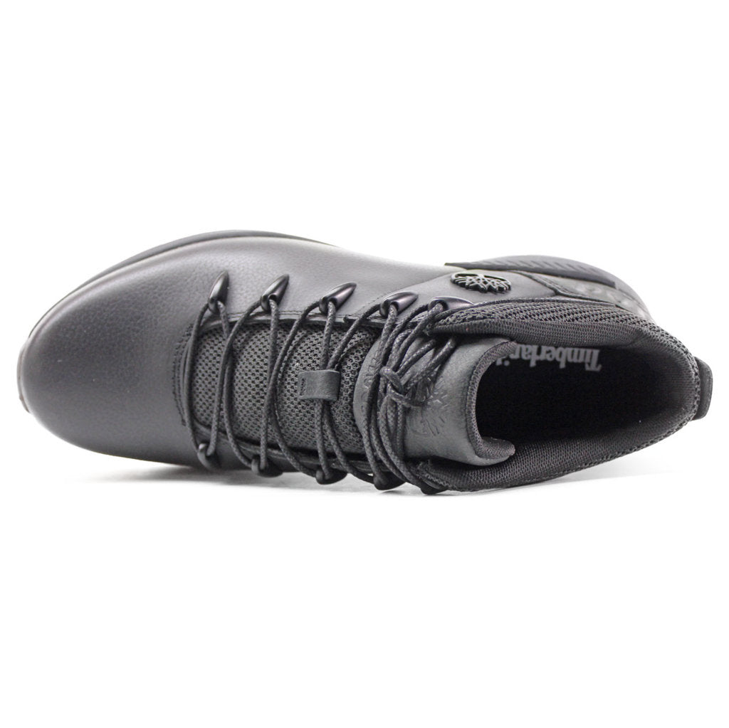Timberland Sprint Trekker Mid Leather Textile Mens Boots#color_black
