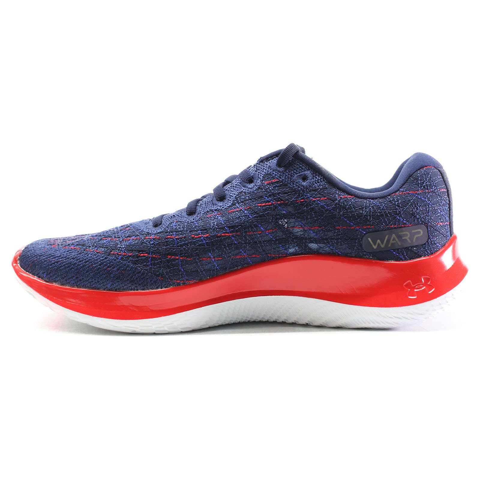 Under Armour Flow Velociti Wind Synthetic Textile Men's Low-Top Trainers#color_navy red