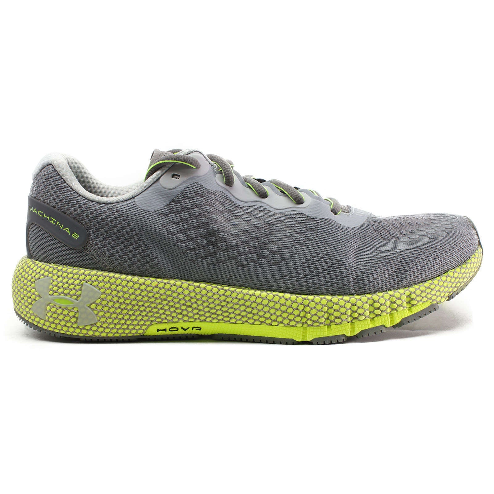 Under Armour HOVR Machina 2 Synthetic Textile Men's Low-Top Trainers#color_grey yellow