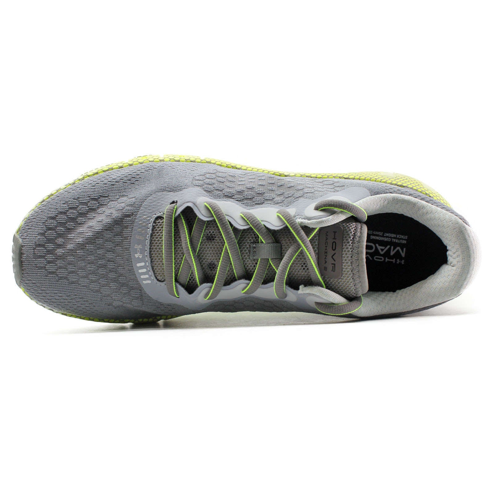 Under Armour HOVR Machina 2 Synthetic Textile Men's Low-Top Trainers#color_grey yellow