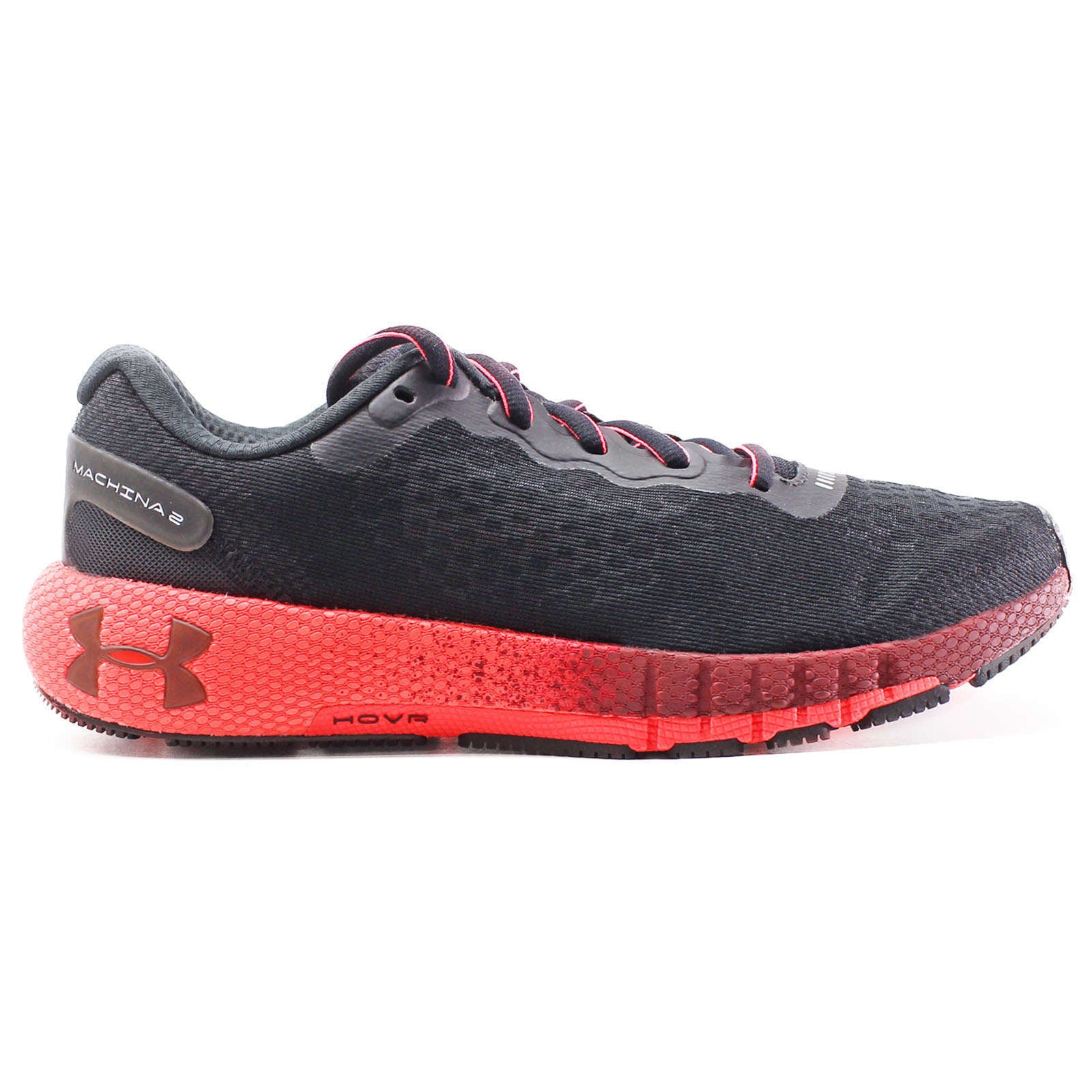 Under Armour HOVR Machina 2 CLRSHFT Synthetic Textile Women's Low-Top Trainers#color_black red
