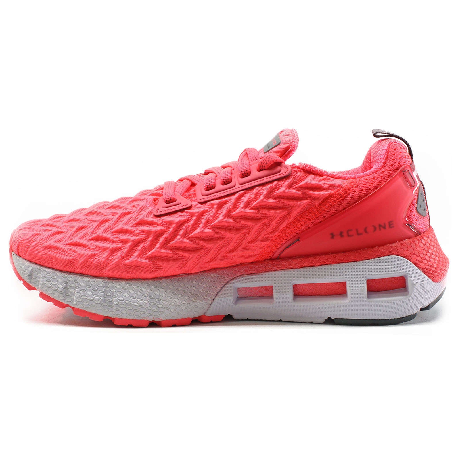 Under Armour HOVR Mega 2 Clone Synthetic Textile Women's Low-Top Trainers#color_pink white