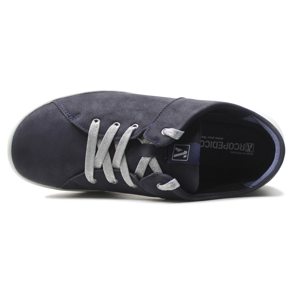 Arcopedico Munique Nubuck Leather Women's Low-top Trainers#color_fal coll navy