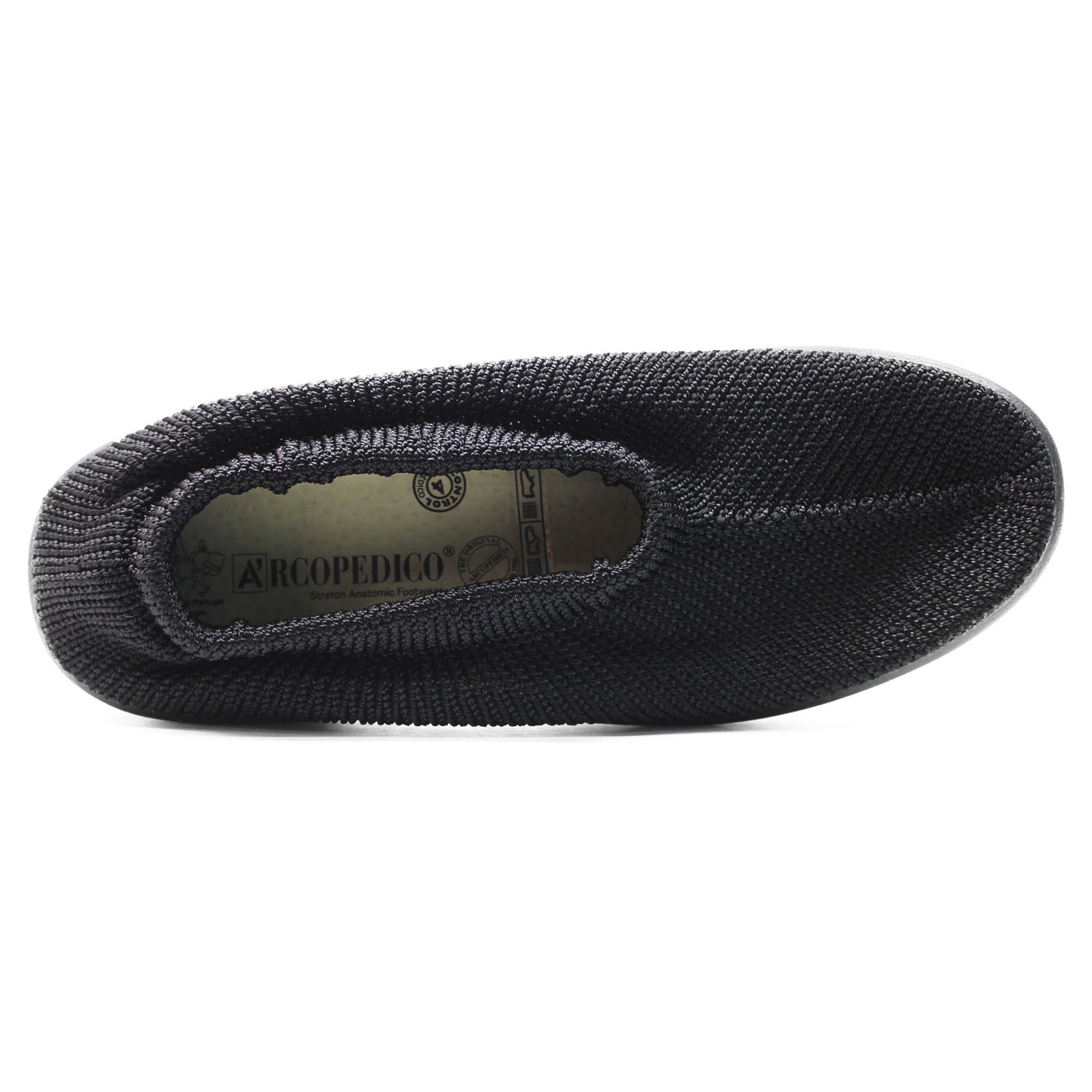 Arcopedico Steps Textile Women's Slip-on Shoes#color_black
