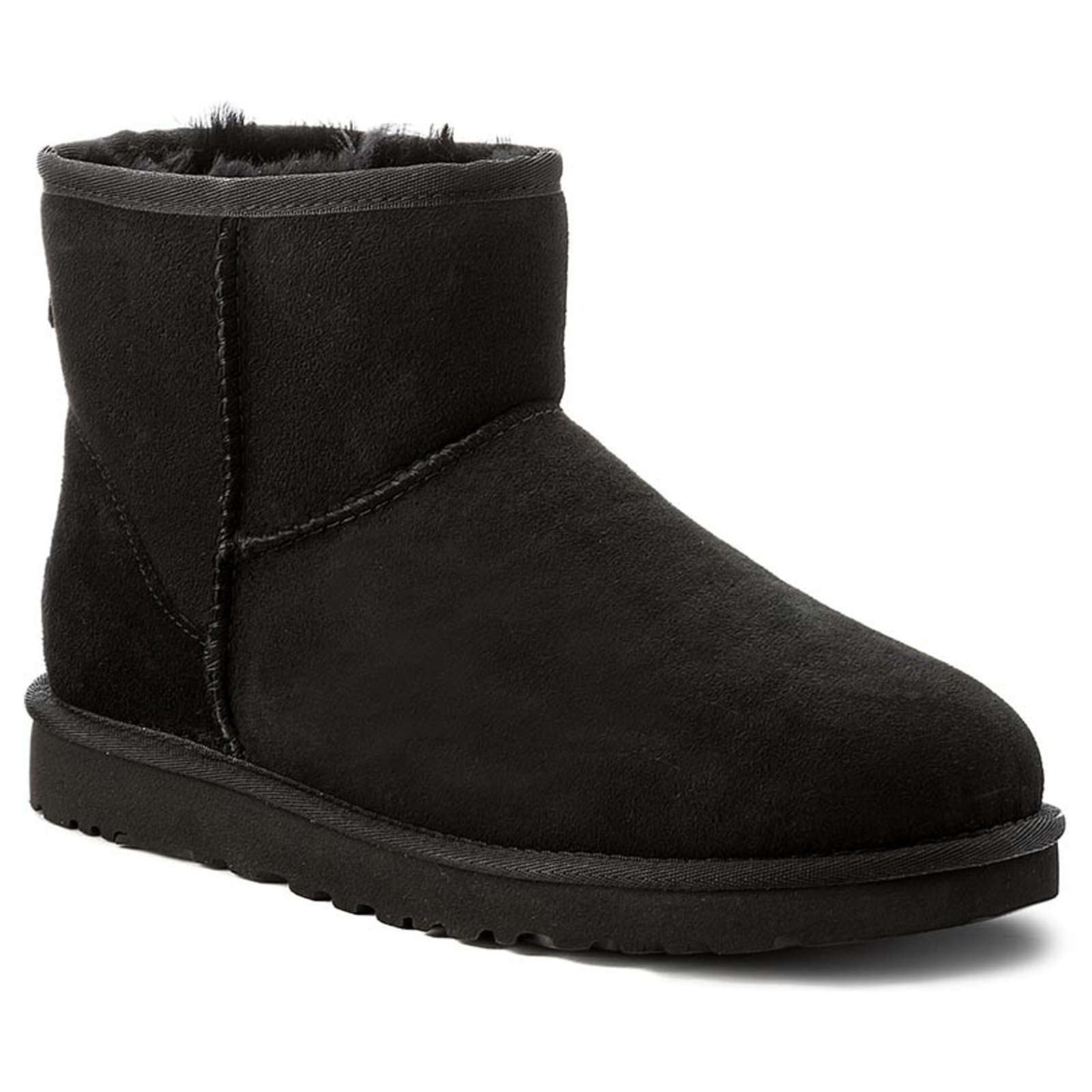 UGG Classic Mini II Suede Sheepskin Men's Winter Boots#color_black