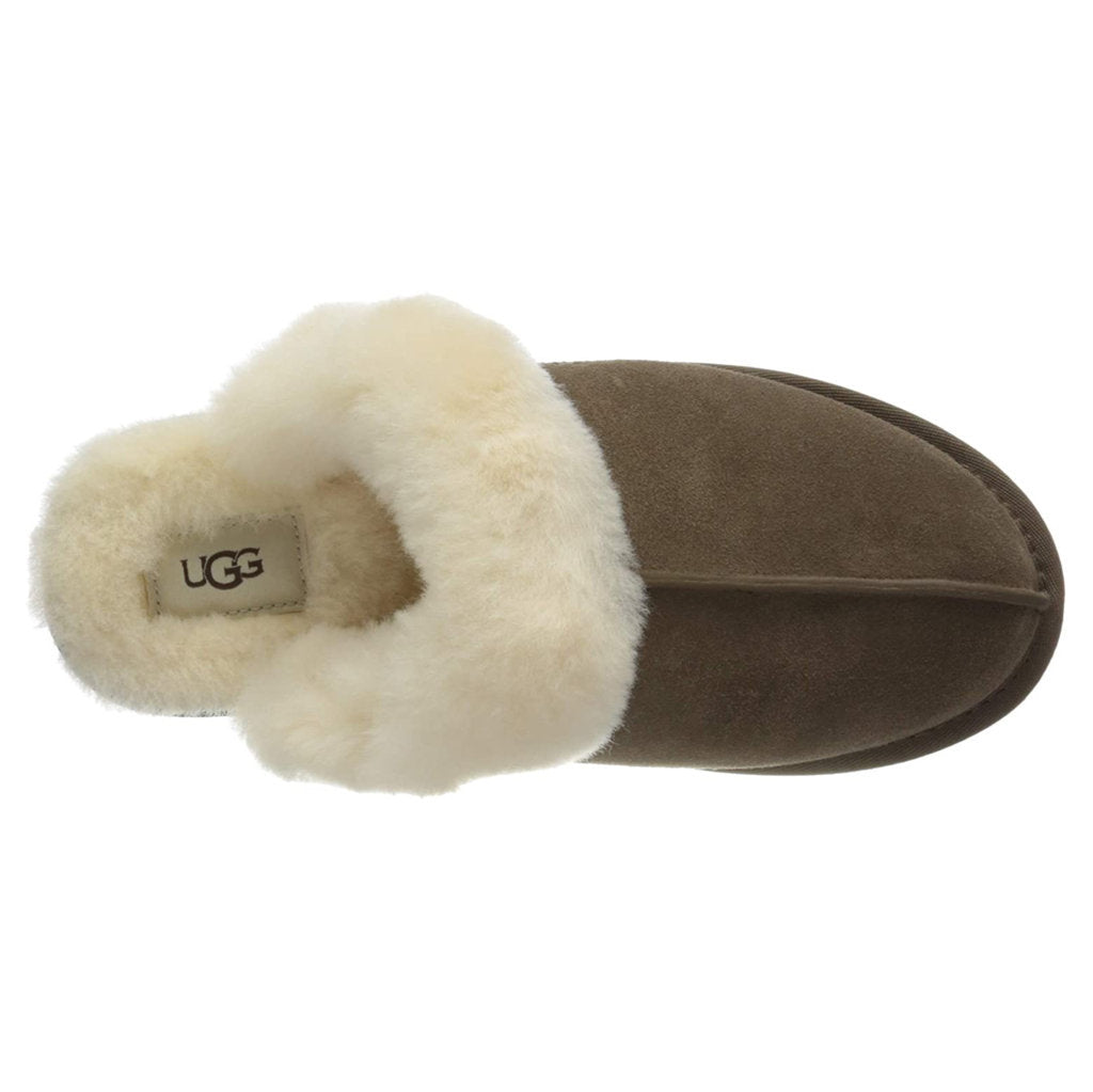 UGG Scuffette II Sheepskin Suede Women's Slide Sandals#color_espresso