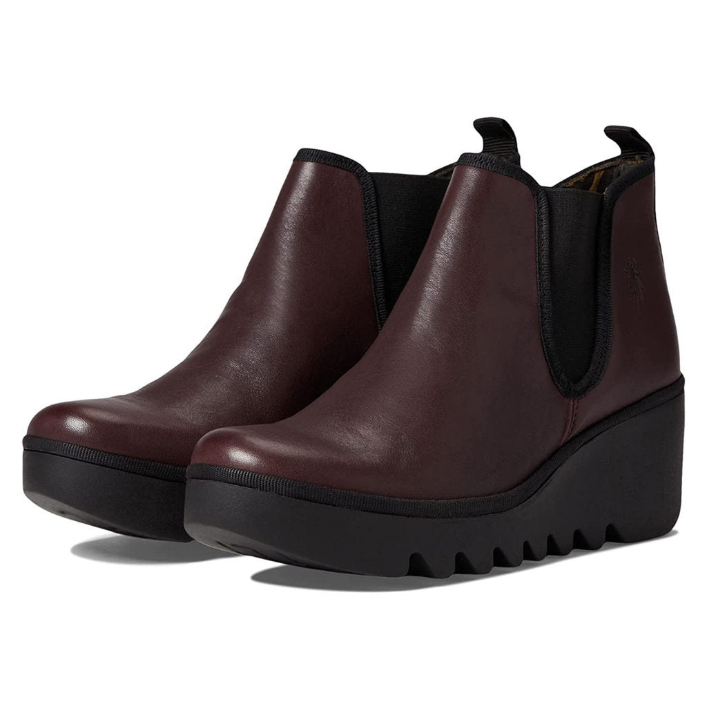 Fly London BYNE349FLY Leather Womens Boots#color_bordeaux