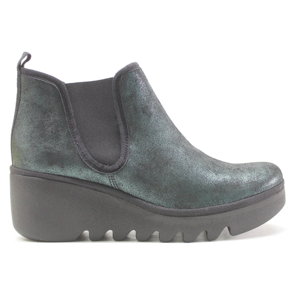 Fly London BYNE349FLY Leather Womens Boots#color_green