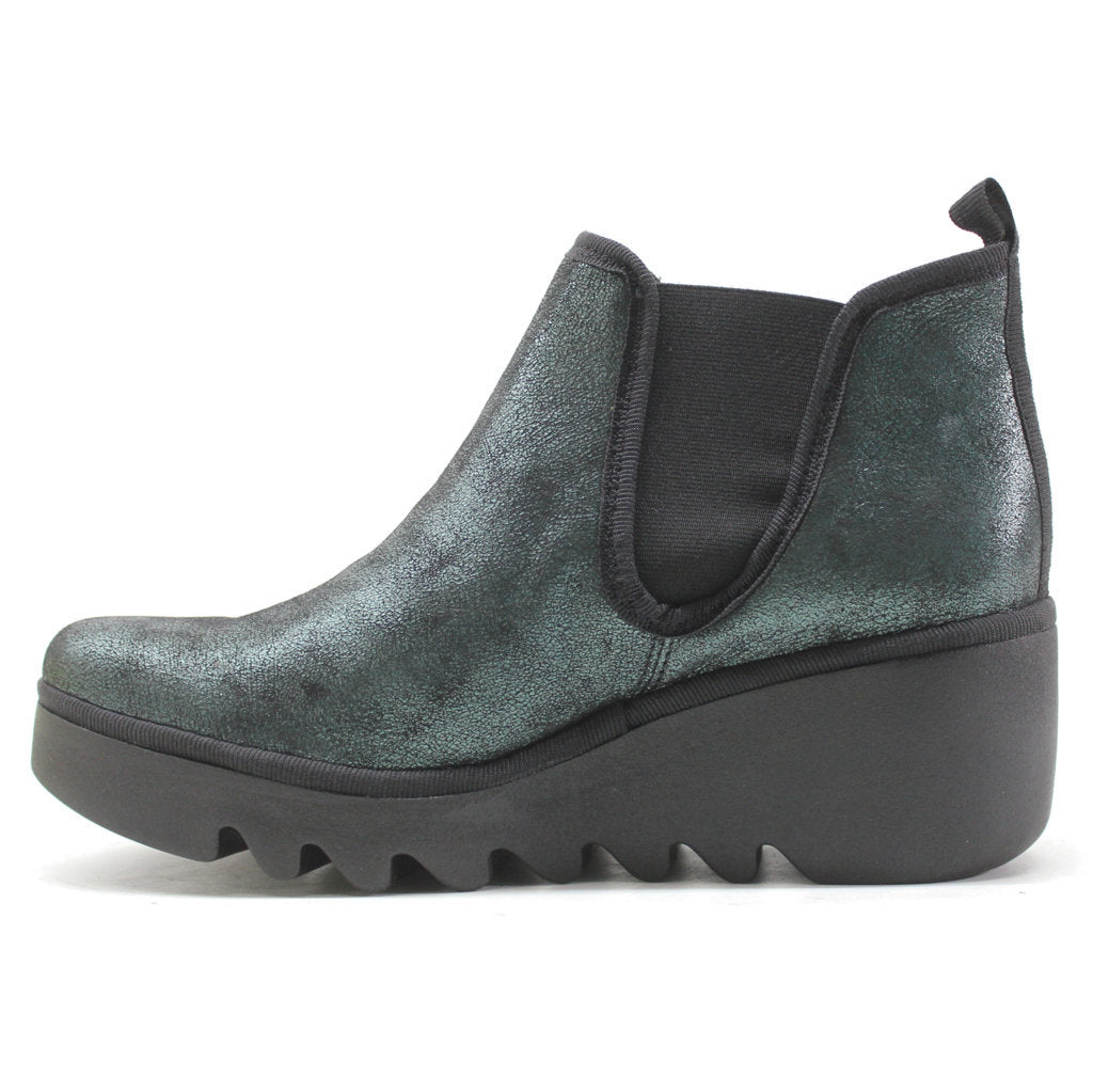 Fly London BYNE349FLY Leather Womens Boots#color_green