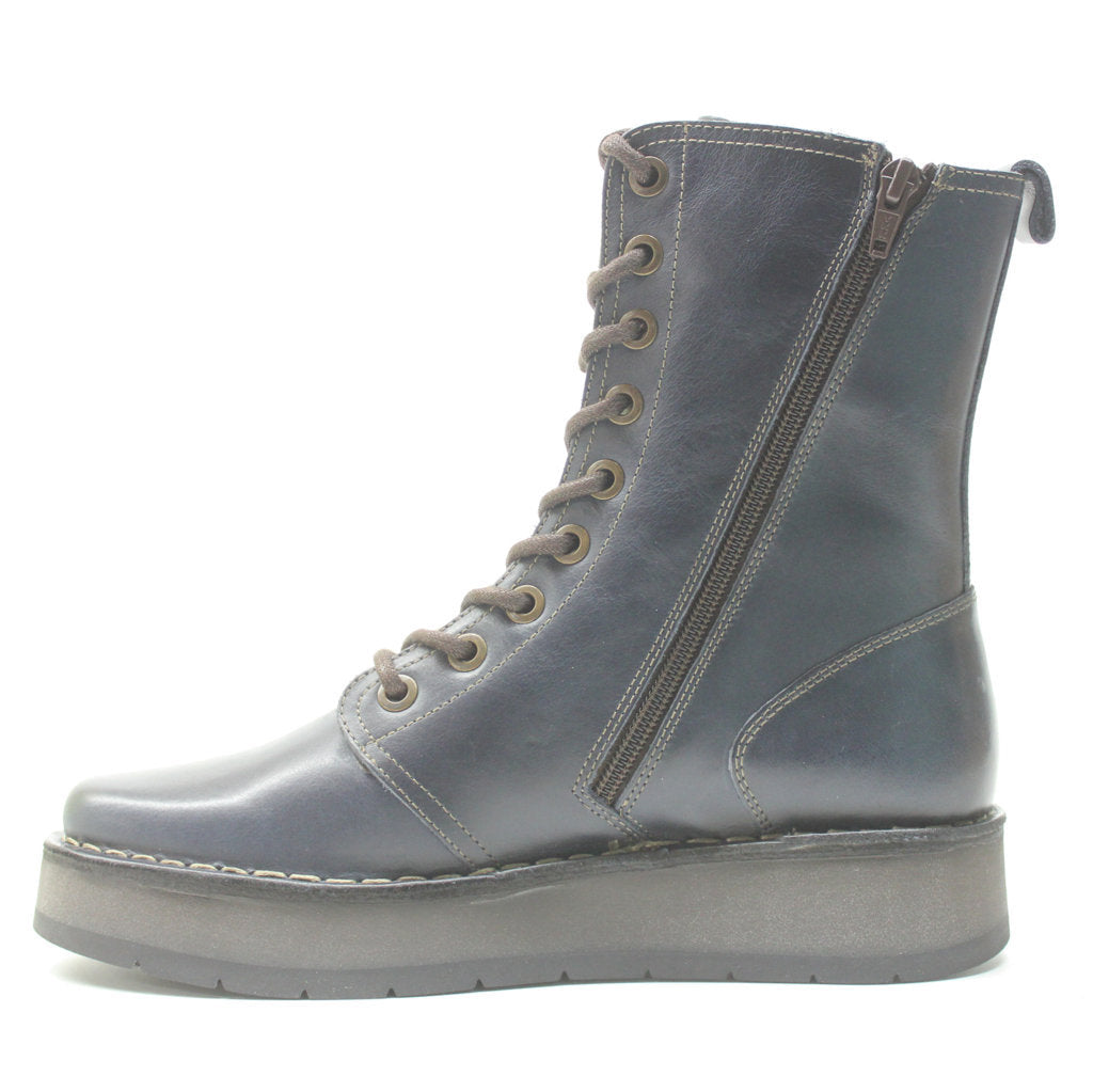 Fly London RAMI043FLY Rug Leather Womens Boots#color_blue