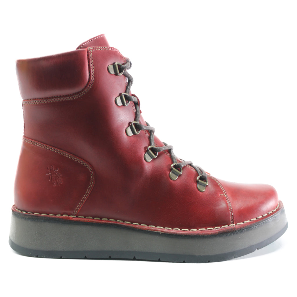 Fly London ROXY094FLY Rug Leather Womens Boots#color_red