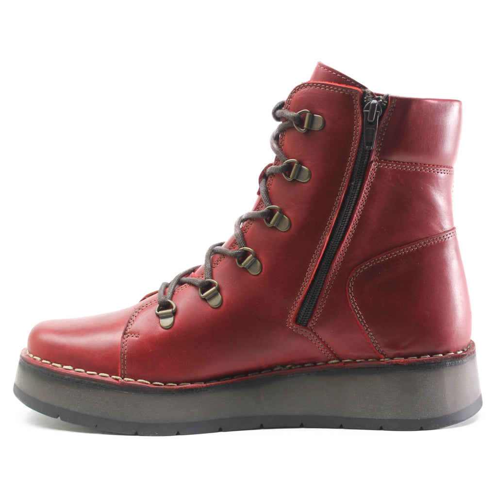 Fly London ROXY094FLY Rug Leather Womens Boots#color_red