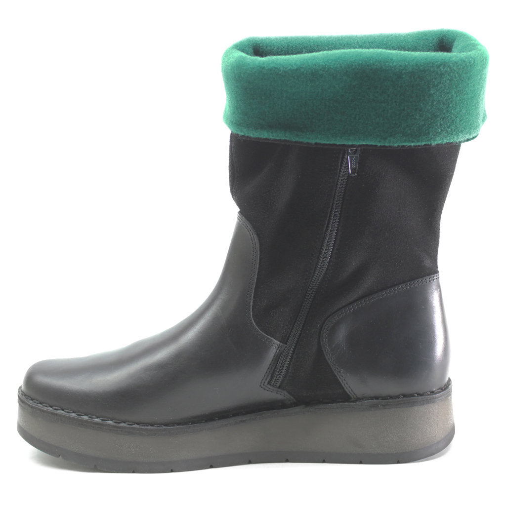 Fly London RULA083FLY Rug Oiled Suede Womens Boots#color_black green